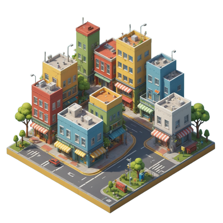 Isometric city block 1