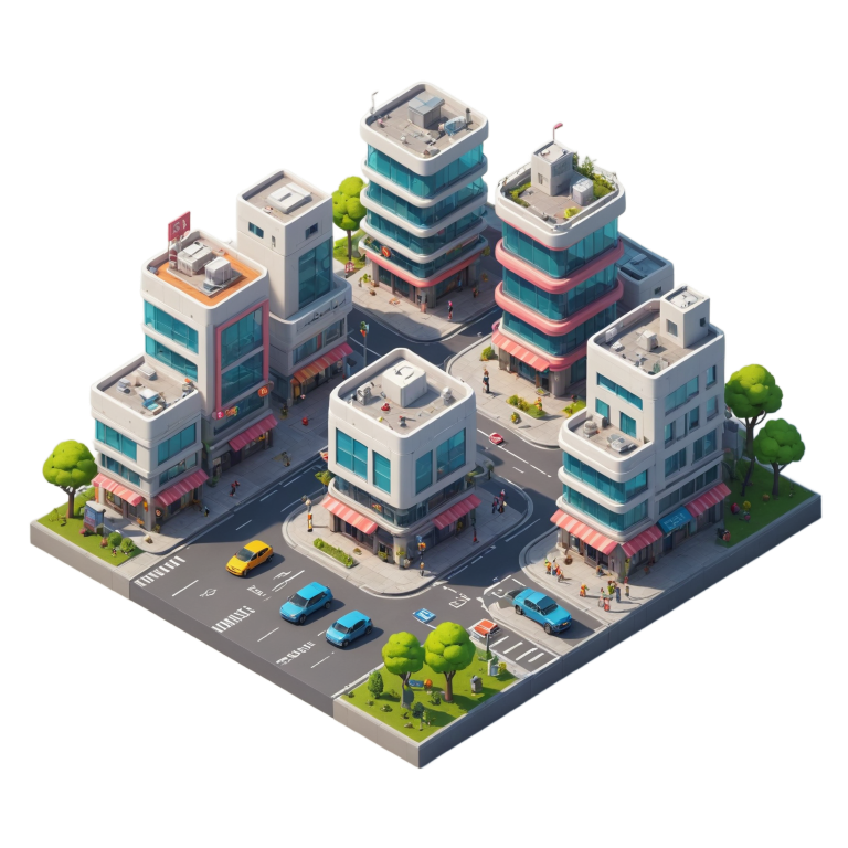 Isometric city block 10