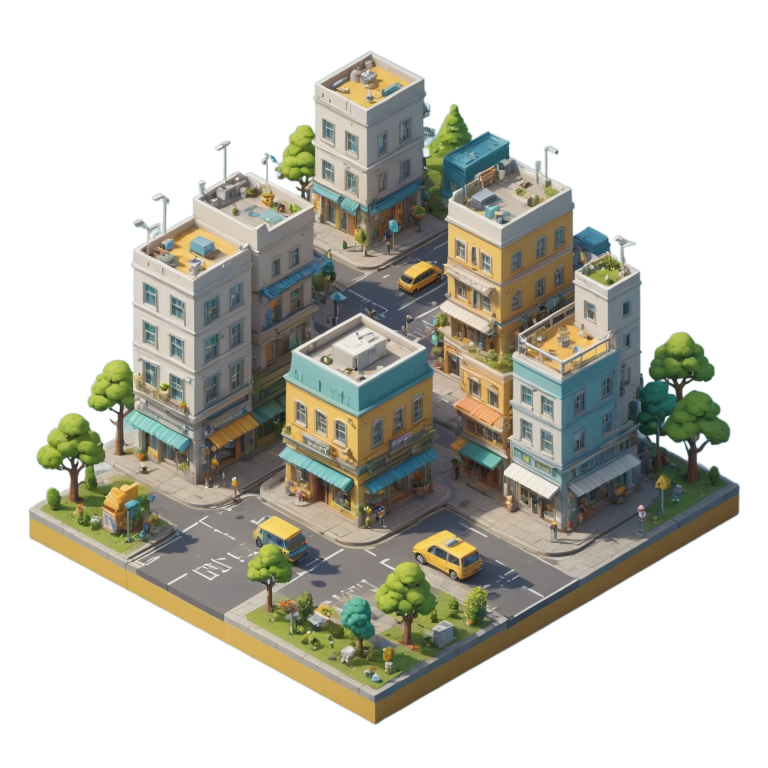 Isometric city block 12