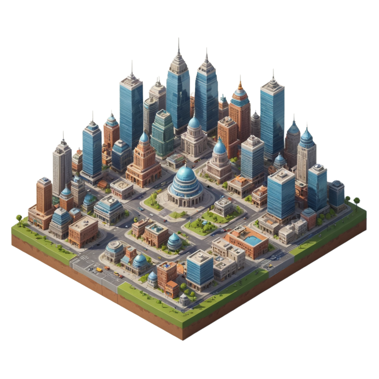 Isometric city block 14