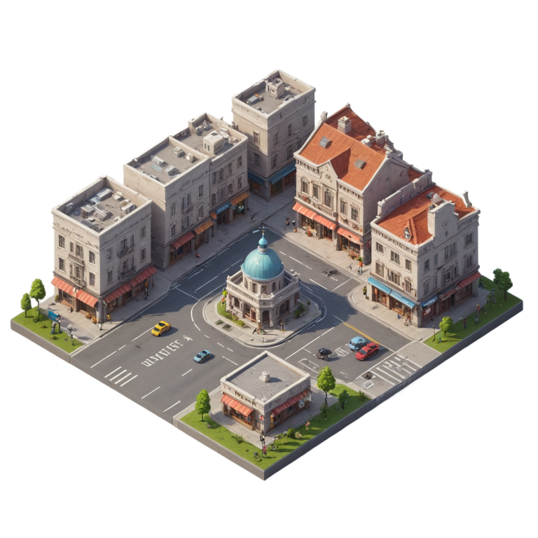 Isometric city block 6