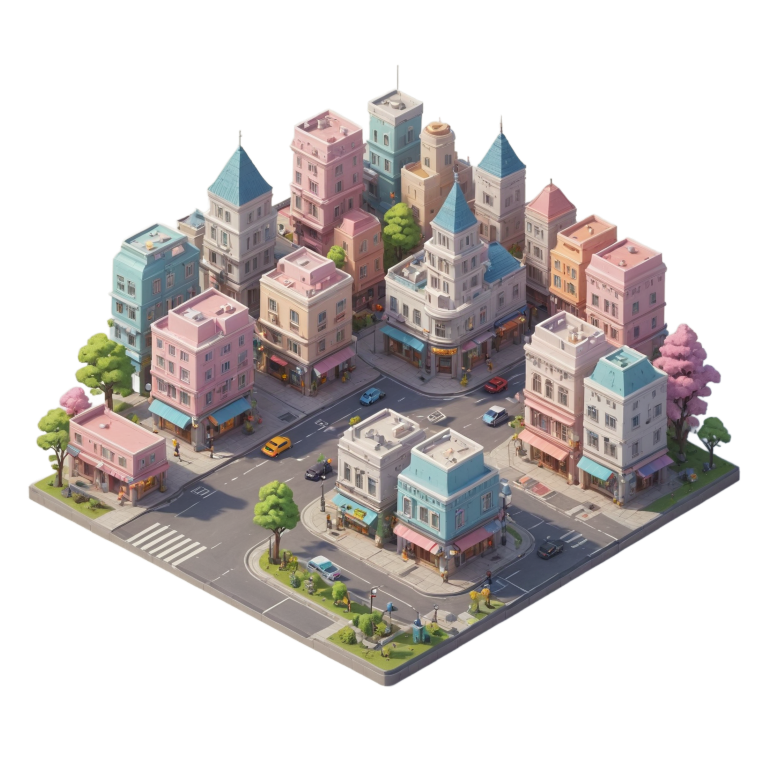 Isometric city block 7