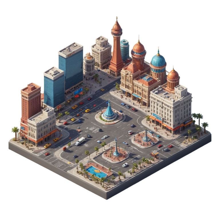 Isometric city block 8